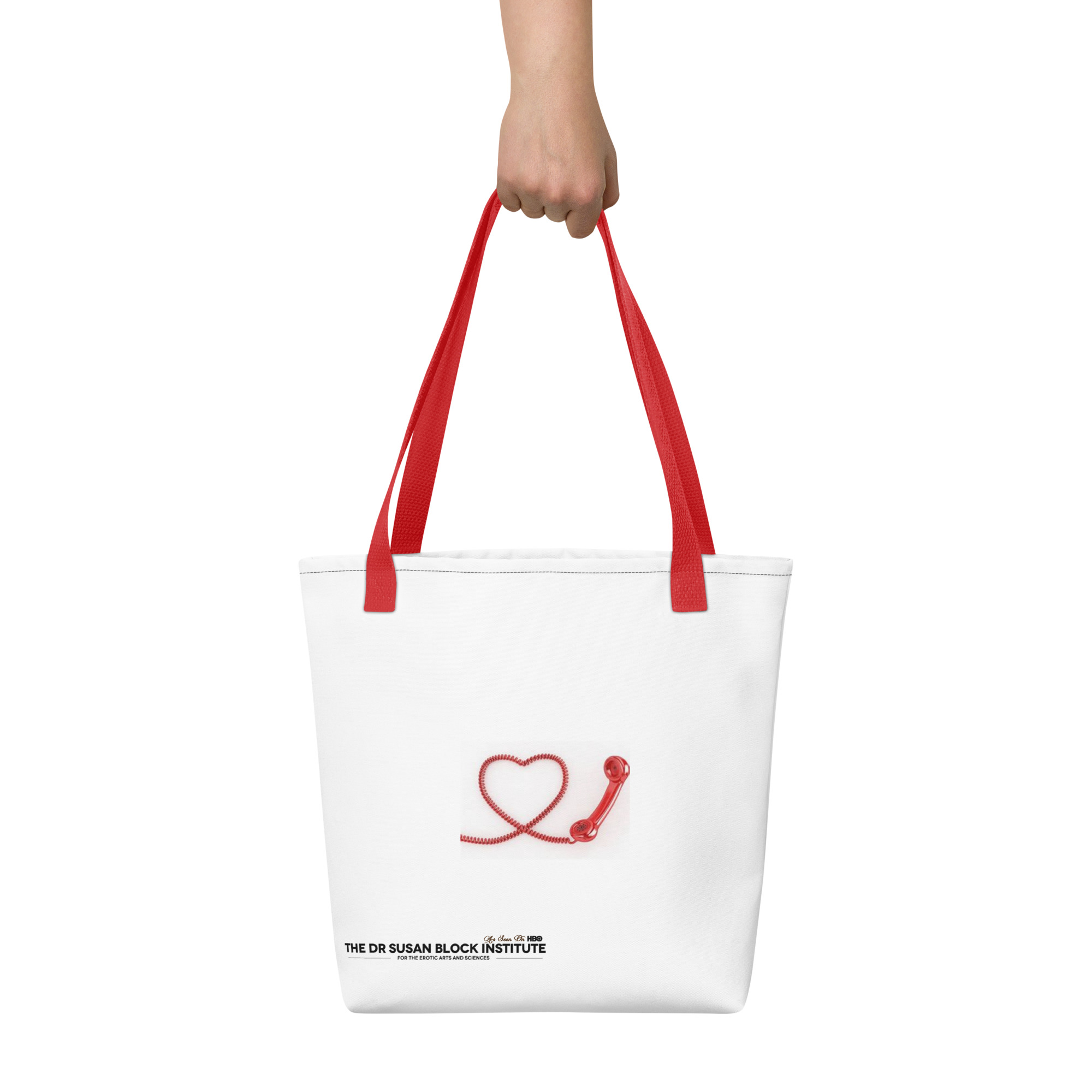 heart phone Tote bag - Image 3